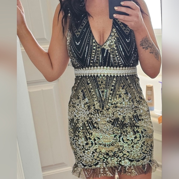 Medium Hello Molly Match Me Black Dress - Picture 1 of 3